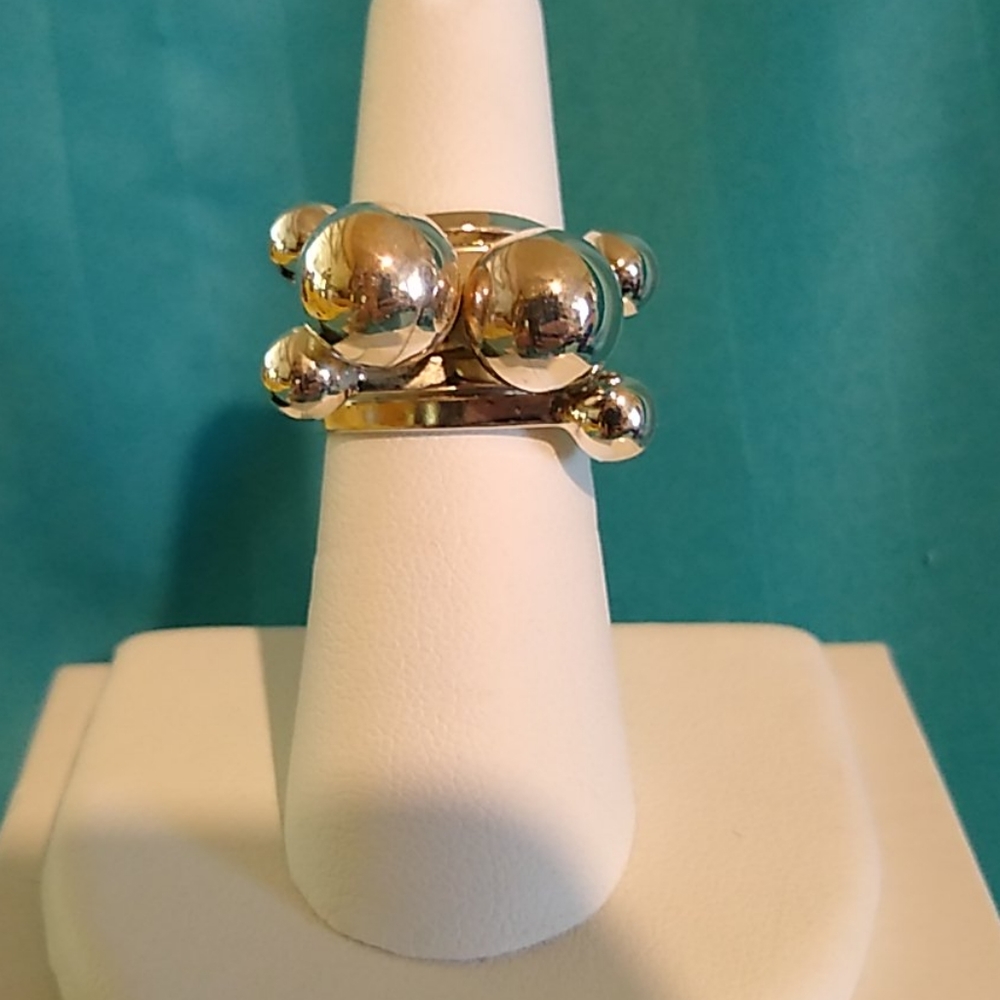 Sterling Silver Bubble Ring